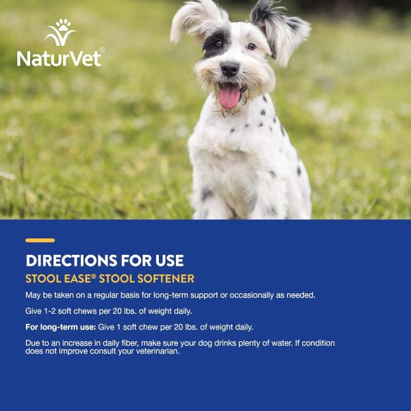 NaturVet – Stool Ease for Dogs – 40 Soft Chews – Helps Maintain Regular Bowel Movements – Enhanced with Sugar Beet Pulp, Flaxseed & Psyllium Husk – 40 Day Supply - Image 7