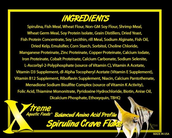 Xtreme Community Crave Flake - Krill & Spirulina Blend for Vibrant Colors, Immune Support and Digestive Health, Tropical & Freshwater Fish Nutrition – Premium Community Aquarium Food (8oz) - Image 4