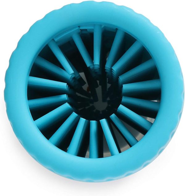 Dexas MudBuster Portable Dog Paw Cleaner, Medium, Blue - Premium Quality Pet Supplies and Accessories - Image 2