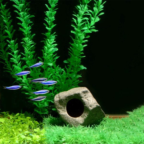 Saim Aquarium Hideaway Rock Cave Decoration, Fish Hideout Fish Hideout for Aquarium Betta Hideout Aquatic Pets to Breed, Play and Rest - Image 6