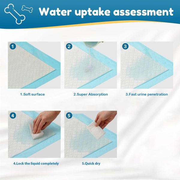 Dog Pee Pads 22"x23" , 30 Count Disposable Puppy Pads Pee Pads for Dogs, Pet Training Pads Super Absorbent Leak-Proof Pee Pads (30 Count) - Image 5