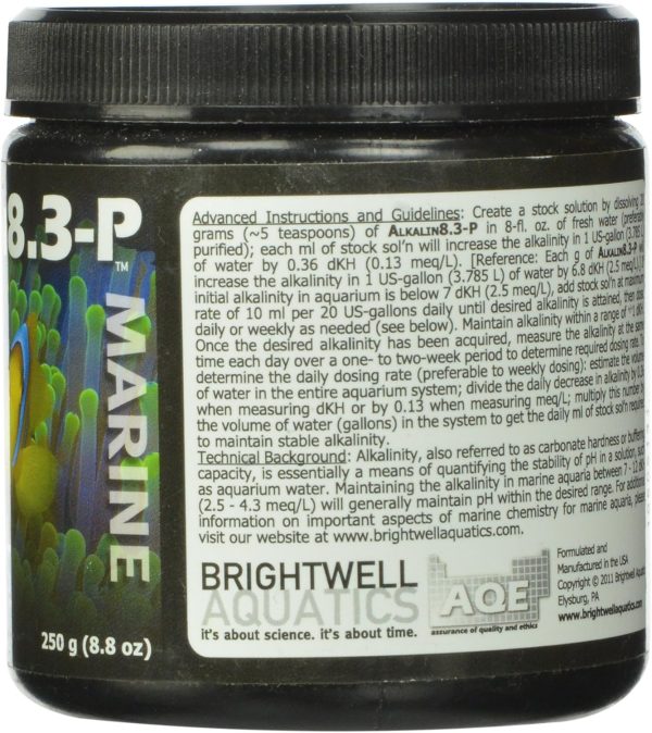 Brightwell Aquatics Alkalin8.3-P - Alkaline KH Buffer Powder for All Marine and Reef Aquariums, 250-g - Image 2