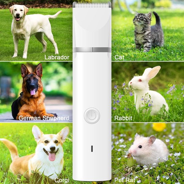 Dog Clippers Grooming Kit Hair Clipper-Low Noise Paw Trimmer- Rechargeable - Cordless Quiet Nail Grinder Shaver for Cats and Other Pets - Image 7