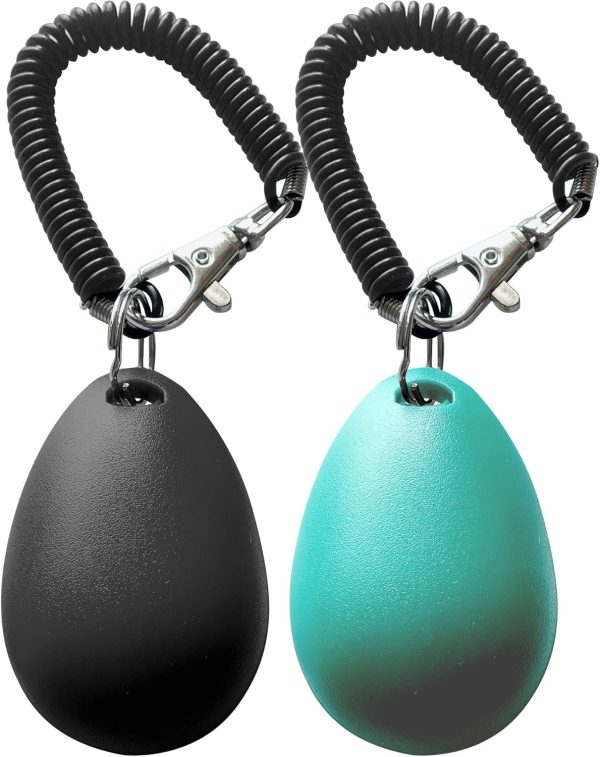 Pet Training Clicker with Wrist Strap - Dog Training Clickers (New Black + Blue) - Image 2