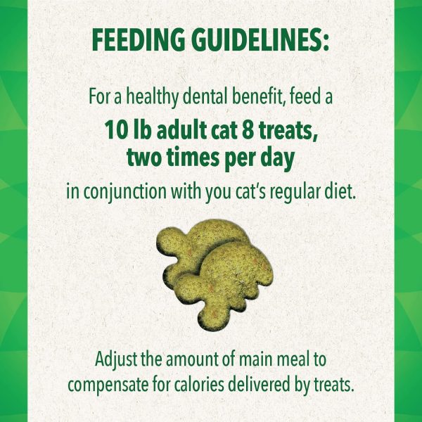 FELINE GREENIES Adult Dental Cat Treats, Oven Roasted Chicken Flavor, 9.75 oz. Tub - Image 6