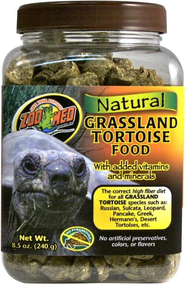 Zoo Med Natural Grassland Tortoise Food, 8.5-Ounce