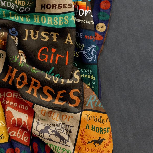 Horse Gifts for Women, Horse Blanket for Girls, Gifts for Horse Lover, Girls Horse Gifts, Horses Gift Ideas, Equestrian Gifts, Horse Themed Gifts, Horse Lovers Birthday Gifts Blanket 60" x 50" - Image 6