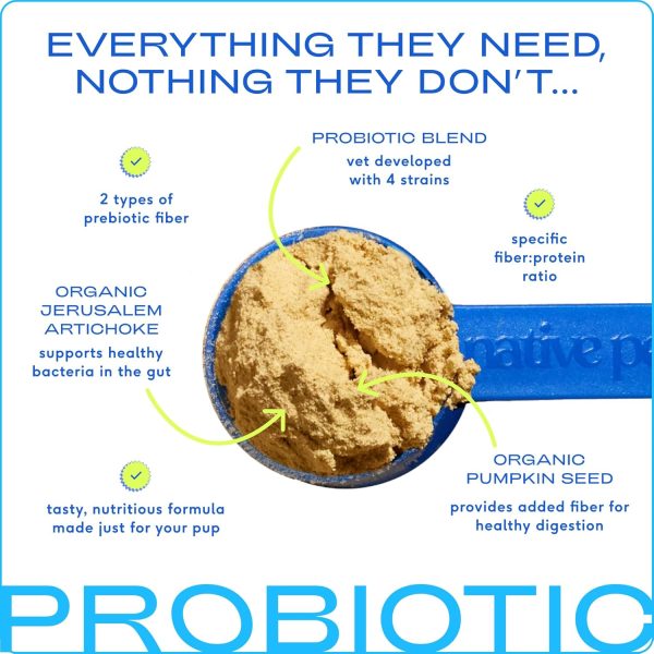 Native Pet Probiotic for Dogs - Vet Created Powder Digestive Issues Dog Probiotics + Prebiotic Bone Broth 232 Gram 6 Billion CFU - Dog Supplies - Powder Prebiotics and Probiotics Dogs Love! (16.4 oz) - Image 4