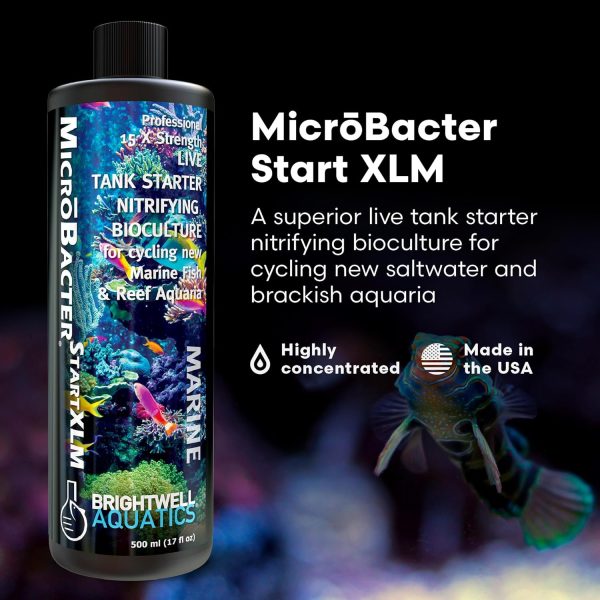 Brightwell Aquatics MicroBacter Start XLM - Concentrated Freshwater Nitrifying Bacteria - Quick Start Fish Tank Starter, Lift Microbe Levels & Water Filtering - Aquarium Water Treatments, 16.9 fl oz - Image 2