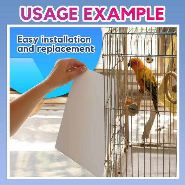 HA SHI Bird Cage Liner - 120 Paper Sheets, 20" x 18", 2.9 lb - Suitable for Pet Habitats, Bulk Quantity for Extended Use, Newsprint Texture, Parcel Packaging - Image 5