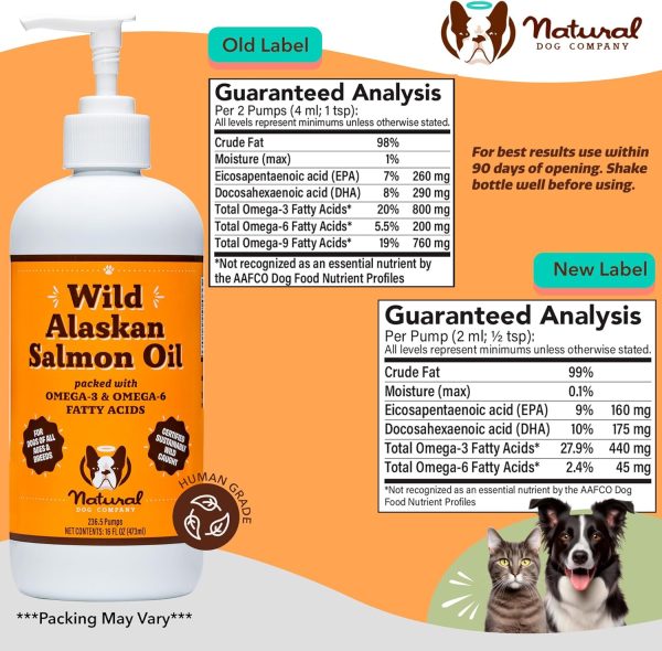 Natural Dog Company Wild-Caught Salmon Oil for Dogs (32oz) with Pump, Omega 3 Fish Oil Supplement for Joint Health, Skin & Coat, Dog Food Topper with Essential Fatty Acids, Dog Fish Oil Supplement - Image 8