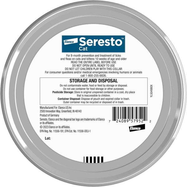 Seresto Cat Vet-Recommended Flea & Tick Treatment & Prevention Collar for Cats | 8 Months Protection - Image 2