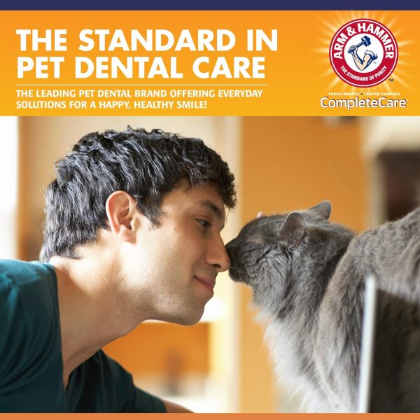 Arm & Hammer for Pets Complete Care Cat & Kitten Dental Kit | Includes 2.5 oz Tuna Flavor Enzymatic Cat Toothpaste, Cat Toothbrush, and Rubber Finger Brush for Cats - Image 5