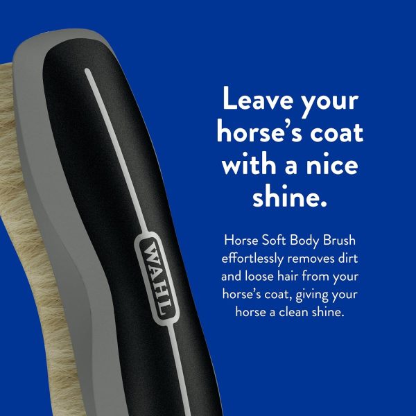 WAHL Professional Animal Equine Soft Body Horse Brush - Black - Image 5