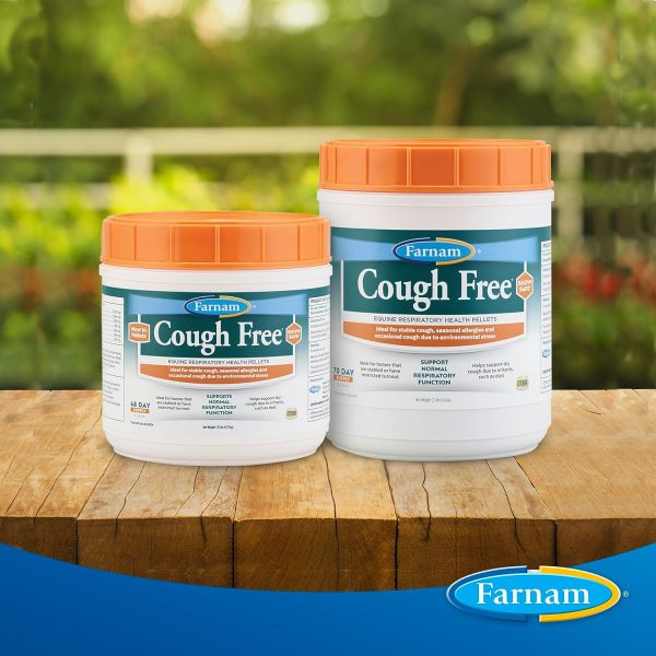 Farnam Cough Free Horse Cough Supplement Pellets, Provides Respiratory Support for Horses W/Seasonal Allergies or Stable Cough, 1.75 lb, 48 Day Supply - Image 7