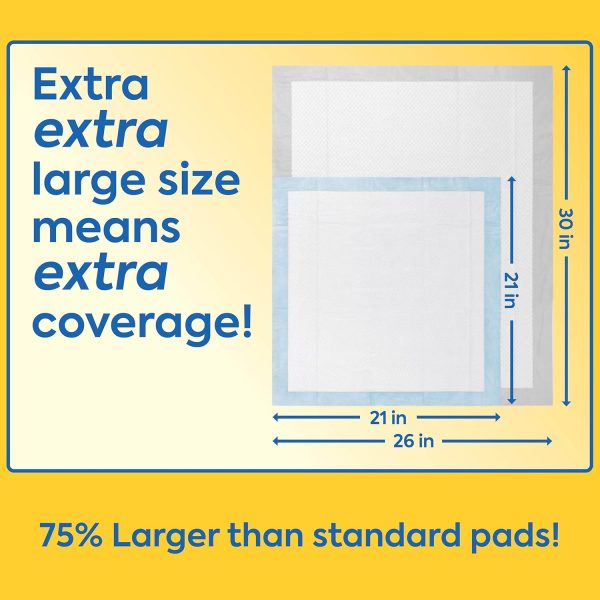 OUT! Petcare XXL Dog Training Pads, Heavy Duty Dog Pee Pads XXL, Jumbo Puppy Pads, Wee Wee Pads for Dogs and Puppies, Dog House Training, Leak Proof, Safe, Disposable, 26"x30", 30 Ct - Image 8