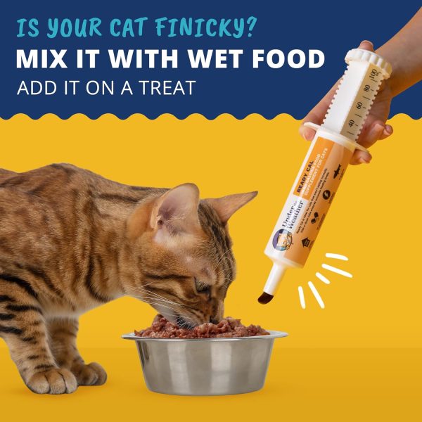 Under The Weather Pet | Ready Cal for Cats 100cc | High Calorie Supplement | Cat Weight Gainer and High Calorie Booster | 10 Vitamins, 7 Minerals & Omega Fatty Acids (for Cats 100cc) - Image 3