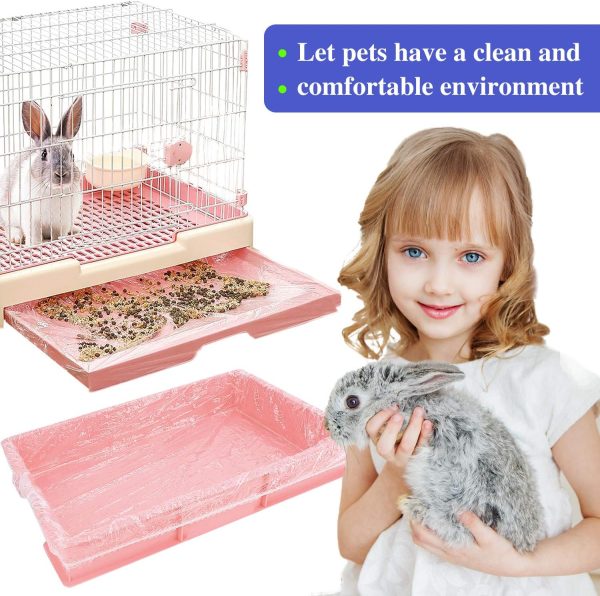 50 pcs Disposable Cage Liners, Clear Plastic Rabbit Cage Liner Bag, Universal Toilet Film for Bunny, Hamster, Totoro, Hedgehog, Guinea Pig and Small Animals. - Image 7