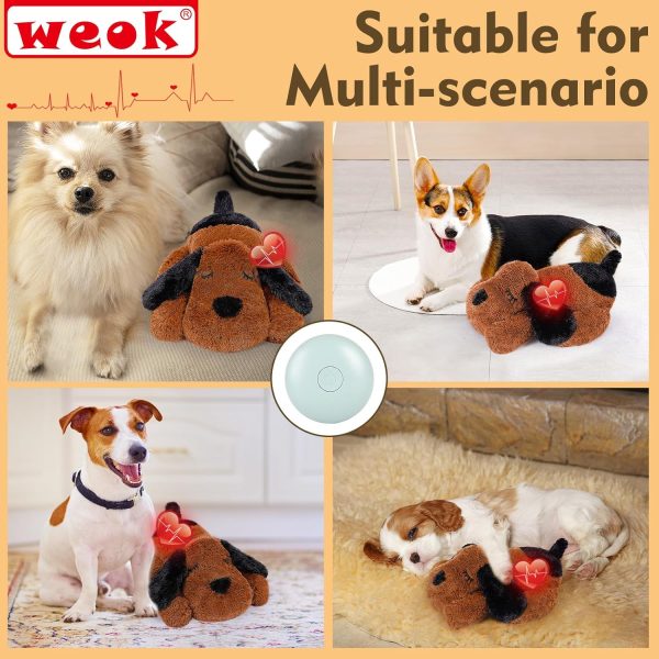 Heartbeat Puppy for Dogs- Heartbeat Helps for Dog Anxiety Relief and Calming Aid, Puppy Heartbeat Stuffed Animal Anxiety Calming Behavioral Aid Puppy Heartbeat Toy Sleep aid for Dogs Cats Pets - Image 5