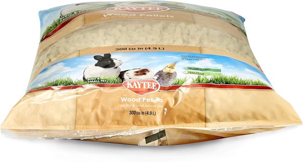 Kaytee Wood Pellets Pet Bird & Small Animal Litter for Ferrets, Guinea Pigs, Rats, Chinchillas, Hamsters, Gerbils, Rabbits, Mice, Hedgehogs and Dwarf Hamsters, 4.9 Liter, 8 Pound Bag - Image 5