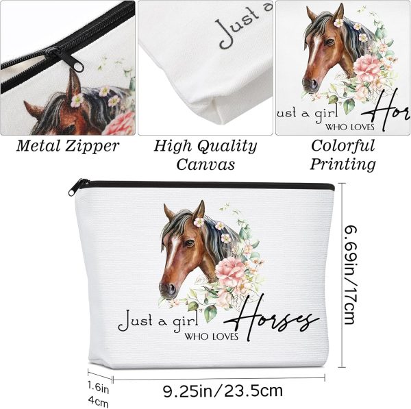 Fumete 24 Pcs Horse Lover Gift Sets Christmas Book Lover Gifts Includes Journal Notebook Makeup Bags and Horse Paper Clips Team Gifts Office Supplies Gift for Book Lovers Women Teacher Nurse(Horse) - Image 2