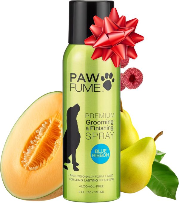 PAWFUME Premium Grooming Spray Dog Spray Deodorizer Perfume for Dogs - Dog Cologne Spray Long Lasting Dog Sprays - Dog Perfume Spray Long Lasting After Bath- Dog deodorizing Spray (Blue Ribbon)