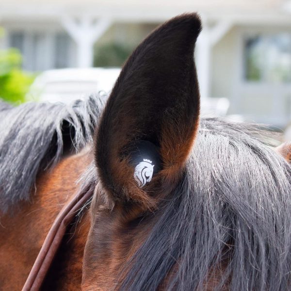 Equinavia BudZ Horse Ear Plugs (6 Count) | Equestrian Noise Reduction Soft Foam Balls - Black - Horse - Image 2