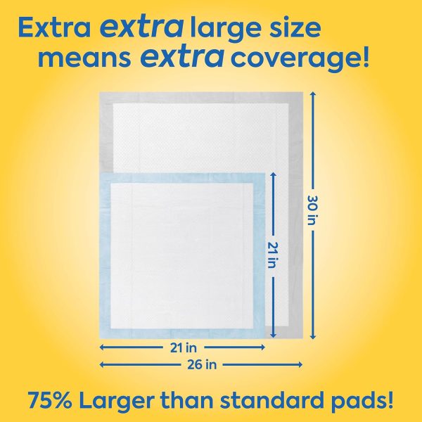 OUT! Petcare XXL Dog Training Pads, Heavy Duty Dog Pee Pads XXL, Jumbo Puppy Pads, Wee Wee Pads for Dogs and Puppies, Dog House Training, Leak Proof, Safe, Disposable, 26"x30", 30 Ct - Image 10