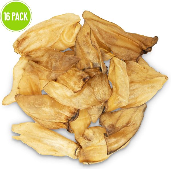 Pet Craft Supply Grass Fed Water Buffalo Ear 16 Count (Pack of 1) Pig Ears for Dogs Alternative Free Range Long Lasting Dog Chew and Treat for Aggressive Chewers and Puppies - Image 6