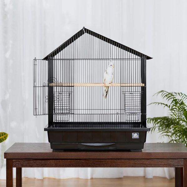 Prevue Pet Products Conure Manor Metal Birdcage for Small, Medium Birds with 2 Cups and Perches - Image 3