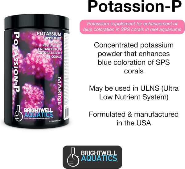 Brightwell Aquatics Potassion-P, potassium supplement primarily for reef aquaria housing SPS corals, 10.6oz (300g) - Image 2