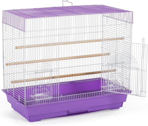 Prevue Pet Products SP1804-3 Flight Cage, Lilac/White,26" L x 14" W x 22 1/4" H - Image 3