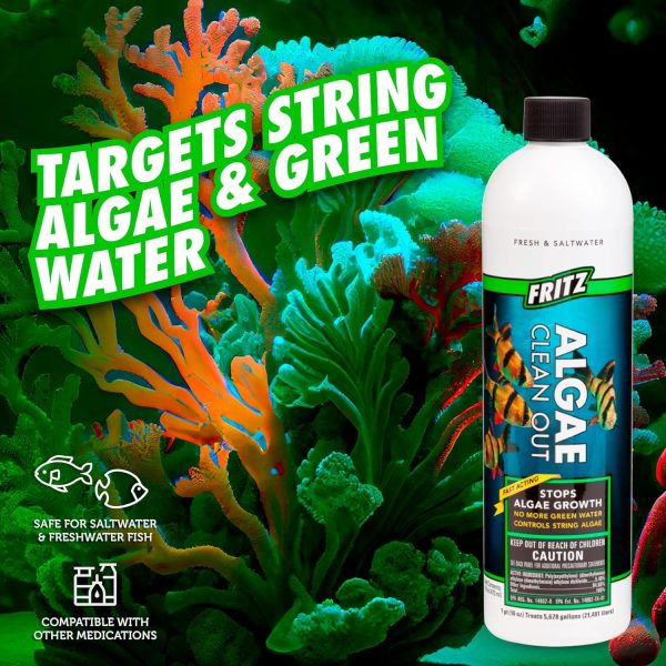 Fritz Aquatics Algae Clean Out - Algaecide for Fresh and Salt Water Aquariums, 16 oz - Image 4