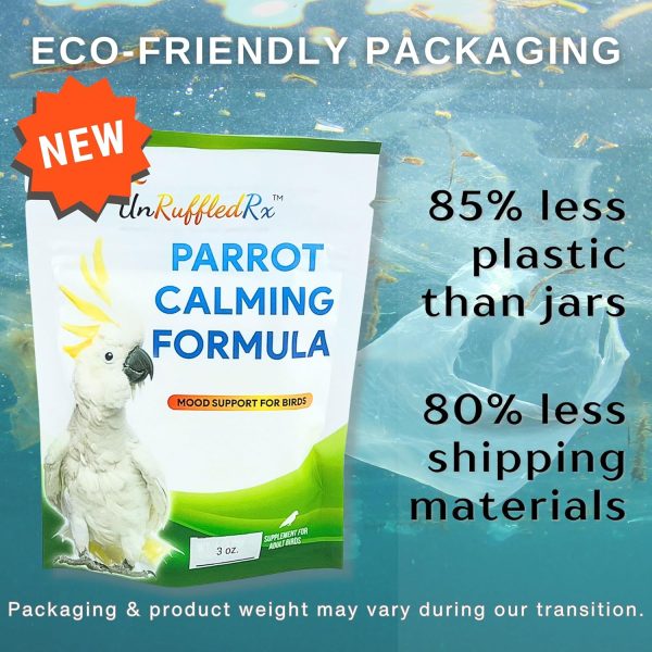 UnRuffledRx™ Parrot Calming Formula – Soothes Screaming, Biting, & Plucking; Promotes Relaxation (224 Servings) - Image 8