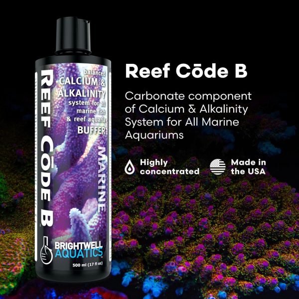 Brightwell Aquatics - Reef Code B - Balanced Calcium & Alkalinity System Water Conditioner - For All Saltwater Marine Fish & Reef Fish Tanks - Aquarium Water Treatments, 16.9 fl oz - Image 2