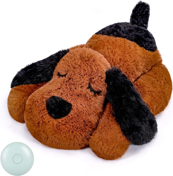 Heartbeat Puppy for Dogs- Heartbeat Helps for Dog Anxiety Relief and Calming Aid, Puppy Heartbeat Stuffed Animal Anxiety Calming Behavioral Aid Puppy Heartbeat Toy Sleep aid for Dogs Cats Pets