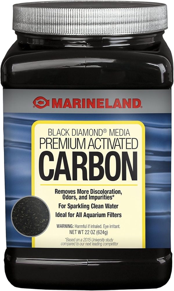 Marineland Black Diamond Premium Activated Carbon 22 Ounces, Filter Media For Aquariums