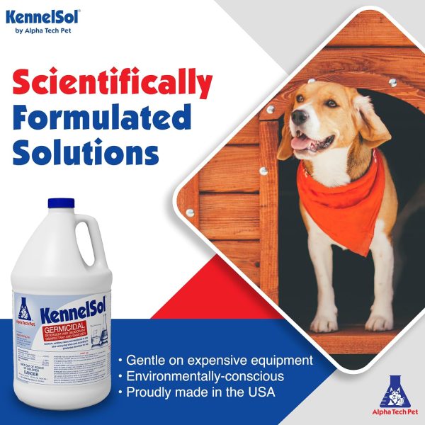 KennelSol 1-Step Kennel Cleaner - EPA Registered Liquid Concentrate Disinfectant and Deodorizer, Effective Against Bacteria and Viruses - 1 Gallon by Alpha Tech Pet - Image 9