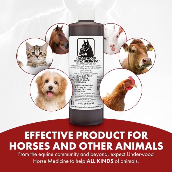 Underwood Topical Horse Care Wound Spray - 16oz Refill Horse Wound Care for Quick Healing of Cuts & Wounds – Horse First Aid Kit & Wound Care for Dogs – Equine & Dog Wound Care for Dog Wound Heal - Image 4