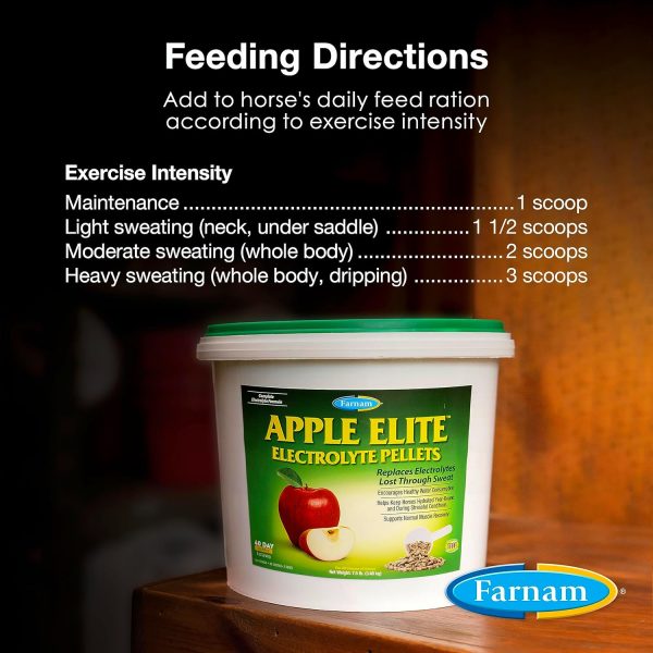 Farnam Apple Elite Electrolyte Pellets 7.5 pounds, 40 Day Supply - Image 4