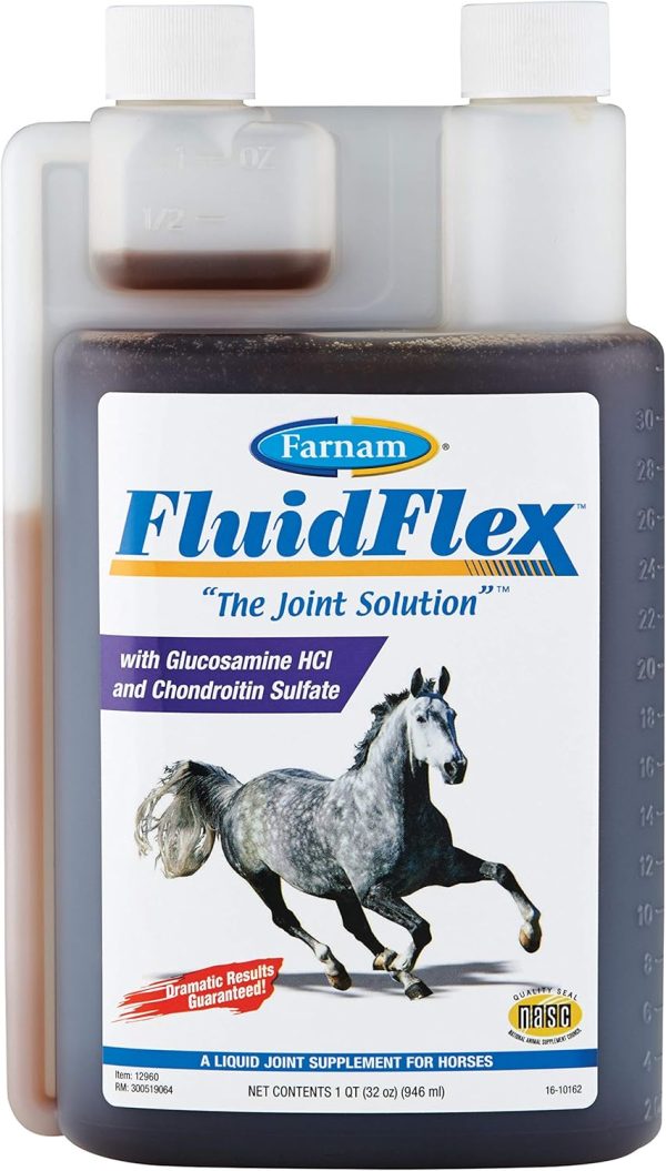 Farnam Fluidflex Liquid Joint Supplement for Horses, Helps Maintain Healthy Hip & Joint Function, 32 Ounces 32 Day Supply - Image 8