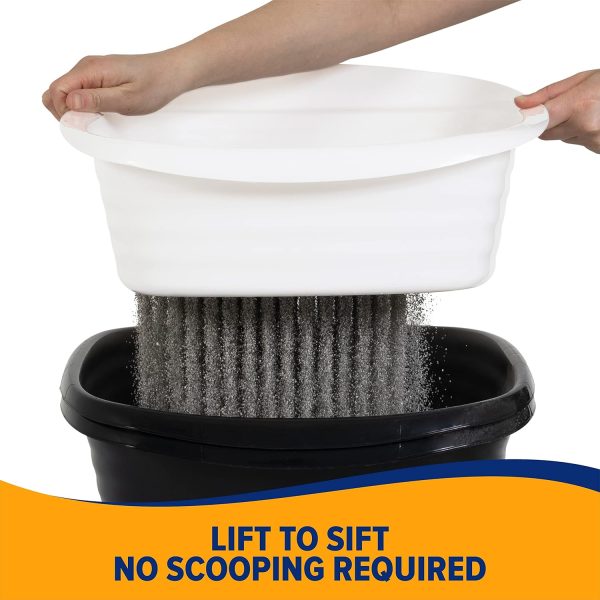 Arm & Hammer Large Sifting Litter Box Scoop Free Cat Litter Tray with Microban, Made in USA - Image 5