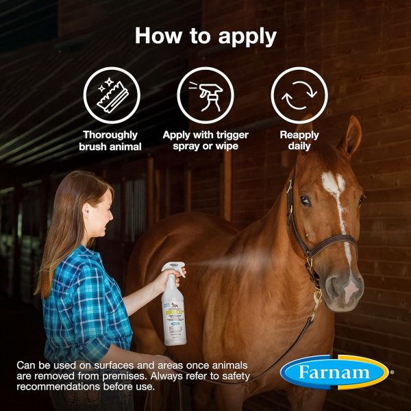 Farnam Broncoe Equine Fly Spray with Citronella Scent for Horses and Dogs, 128 Ounces, Gallon Refill - Image 4