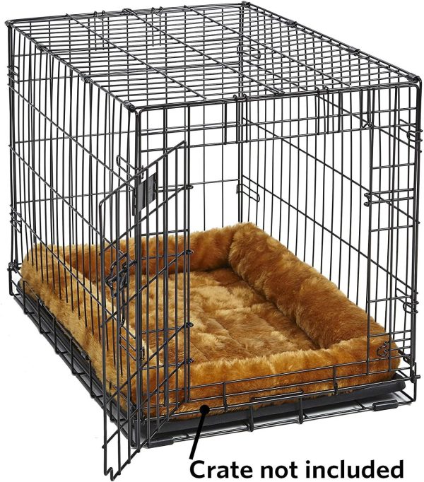 MidWest Homes for Pets Cinnamon 18-Inch Pet Bed w/ Comfortable Bolster | Ideal for Small Breeds & Fits an 18-Inch Crate | Easy Maintenance Machine Wash & Dry - Image 3