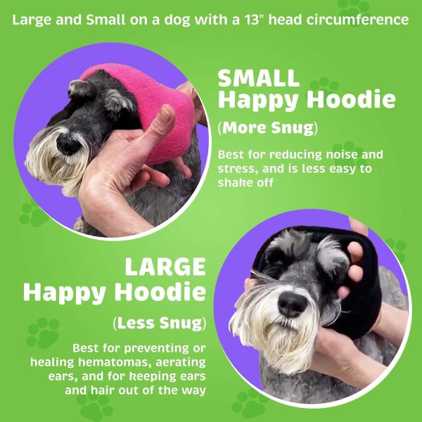 Happy Hoodie The Original Dog & Cat Calming Band, Anxiety Relief/Noise Protection-Grooming-Thunder-Fireworks (Large, Blue) - Image 4