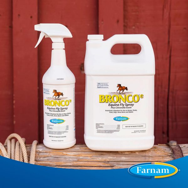 Farnam Broncoe Equine Fly Spray with Citronella Scent for Horses and Dogs, 128 Ounces, Gallon Refill - Image 9