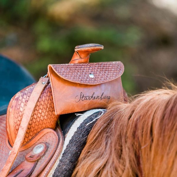 Starkenburg Company Personalized Horse Saddle Bag | Saddle Cell Phone Holder | Horse Tack | Horse Gifts | Horse Stuff | Horse Gifts For Women | Equestrian Gifts - Image 2