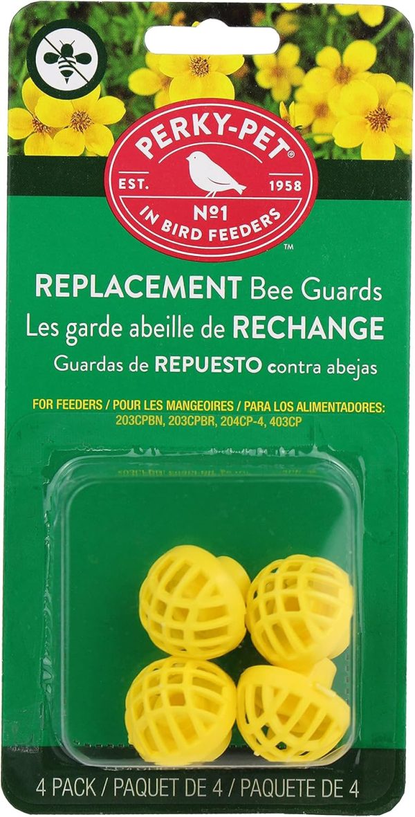 Perky-Pet 205Y Replacement Yellow Bee Guards, 3.04W x 1.01D ins.