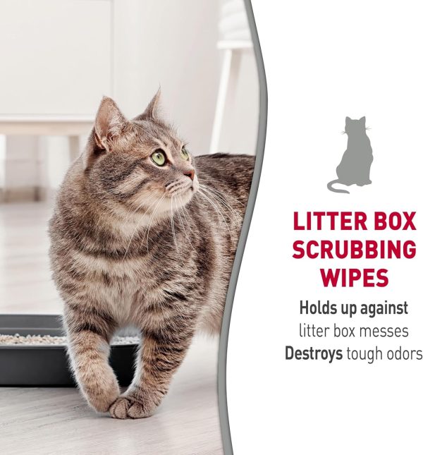 Nature’s Miracle Litter Box Scrubbing Wipes 30Ct - Image 3