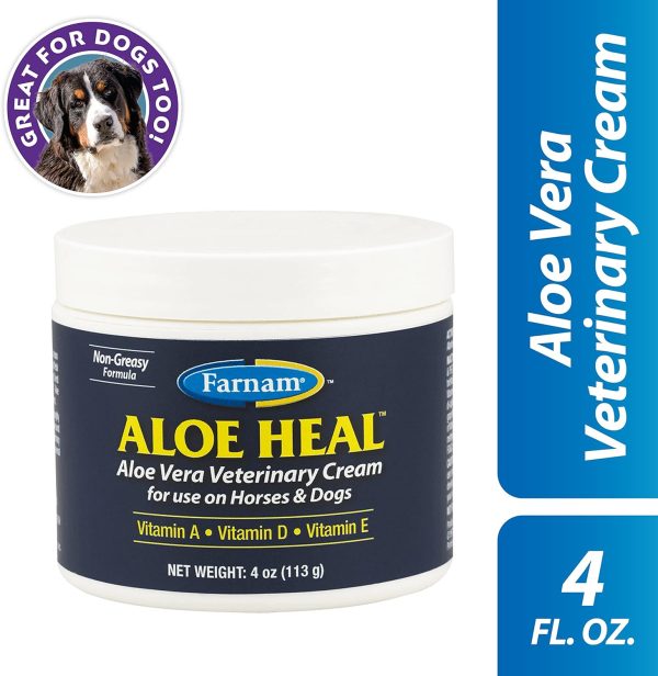 Farnam Aloe Heal Aloe Vera Veterinary Cream for use on Horses and Dogs 4 Ounces - Image 2